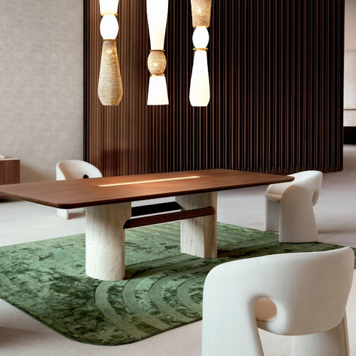 Tapis contemporain - SATORI - ROCHE BOBOIS - à motif / en laine de Nouvelle Zélande / en tencel®