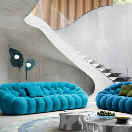 Tapis contemporain - STONE - ROCHE BOBOIS - à motif / en laine / en tencel®