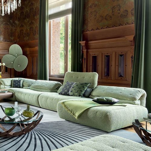 Canapé modulable - LAGUNE - ROCHE BOBOIS - contemporain / en tissu / en mousse de polyuréthane
