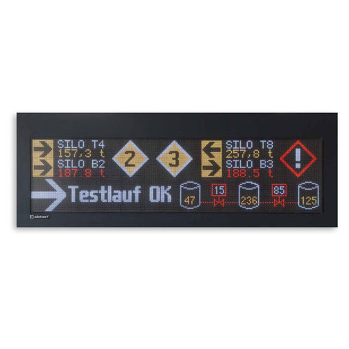 Panneau d'affichage mural - XC55 - Siebert Industrieelektronik GmbH - d'extérieur / à LED / en acier inoxydable