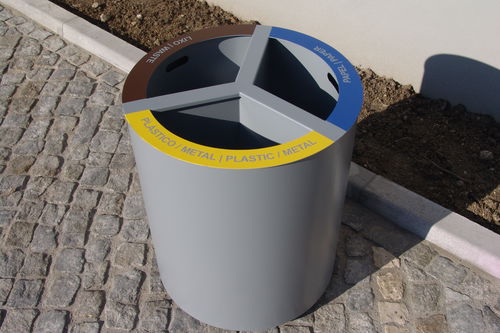 Poubelle publique - LECA - EUROBOLLARD - de tri sélectif / en métal / sans couvercle