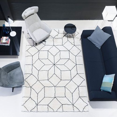 Tapis contemporain - Byzance - Carpet Sign - à motif géométrique / en laine de Nouvelle Zélande / en mérinos