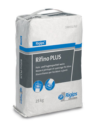 Enduit de jointoiement - SWISSLINE : RIFINO PLUS - Saint Gobain Rigips - pour cloison / à base de ciment
