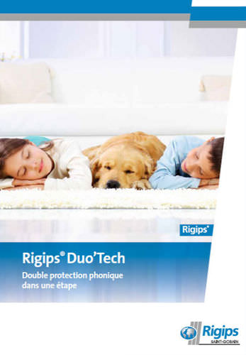 Plaque de plâtre acoustique - DUO’TECH - Saint Gobain Rigips