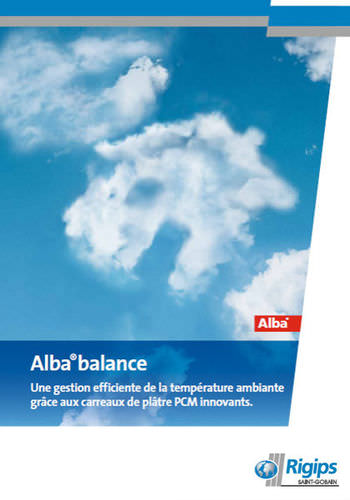 Carreau de plâtre - ALBA®BALANCE - Saint Gobain Rigips