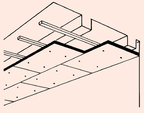 Faux-plafond en plâtre - A 1.5101 - Saint Gobain Rigips - en dalles / acoustique