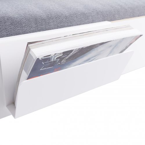 Porte-revues contemporain - NAIT  - Mueller Moebelwerkstätten - résidentiel / en acier / blanc
