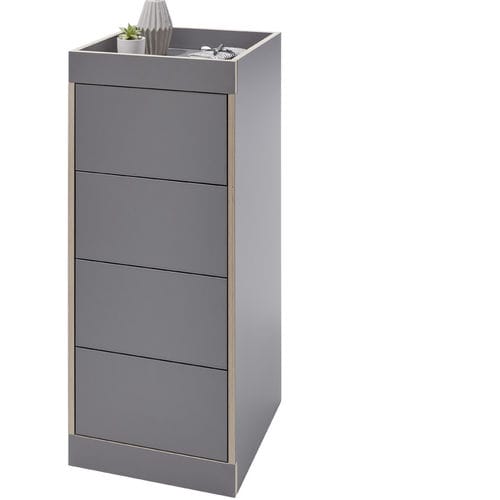 Chiffonnier contemporain - FLAI  - Mueller Moebelwerkstätten - en bouleau / en contreplaqué / blanc