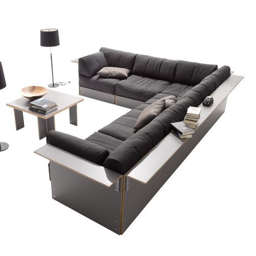 Canapé modulable - Mueller Moebelwerkstätten - d'angle / contemporain / en tissu