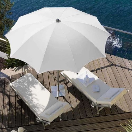 Parasol rond - NARCISO - Crema Outdoor S.r.l. - à mât central / en tissu / aluminium