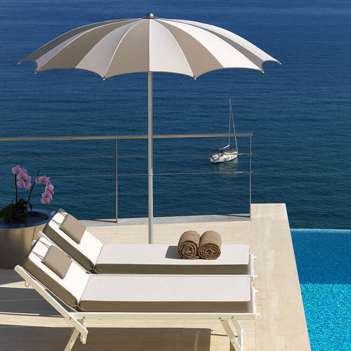 Parasol rond - PEGASO - Crema Outdoor S.r.l. - à mât central / en tissu / en toile
