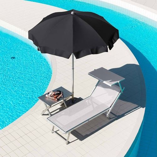 Bain de soleil contemporain - ULISSE - Crema Outdoor S.r.l. - en tissu / en aluminium / en acier inoxydable