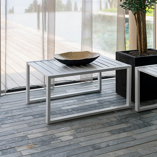 Table contemporaine - URANO COCKTAIL - Crema Outdoor S.r.l. - aluminium / en acier inoxydable / avec piètement en aluminium