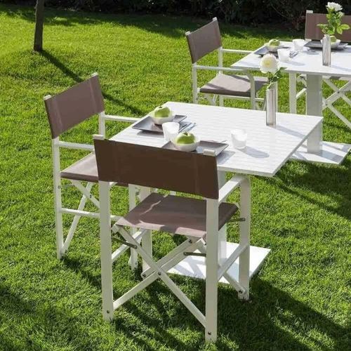 Chaise contemporaine - FEDRA - Crema Outdoor S.r.l. - d'extérieur / en tissu / en toile
