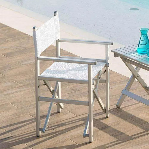 Chaise contemporaine - CALIPSO   - Crema Outdoor S.r.l. - d'extérieur / en toile / en acier inoxydable