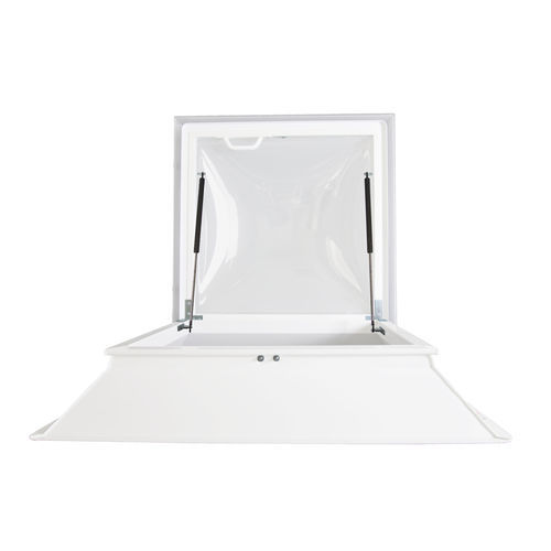 Lanterneau pour toiture-terrasse - TELESCOPICAL - Plásticos y Claraboyas Matilla - pour ventilation / avec costière / en aluminium