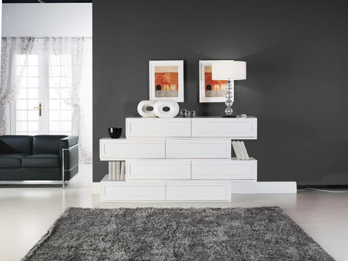 Commode contemporaine - Q-BOX ROSSO 9698 - F.LLI MIRANDOLA SAS - en bois / non spécifié / blanche