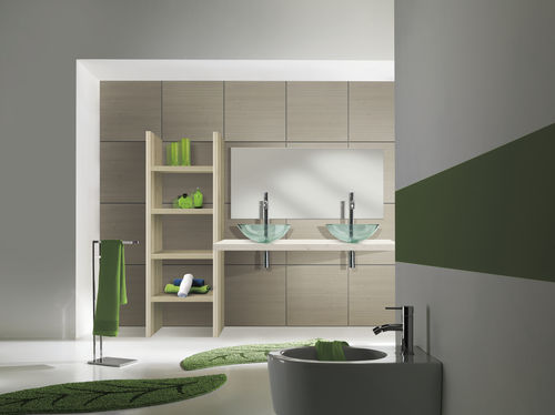 Meuble vasque suspendu - WOOD AND THE CITY HOME - F.LLI MIRANDOLA SAS - en bois / contemporain