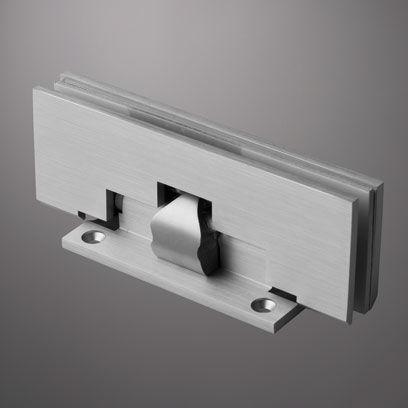 Charnière pour porte en verre - EUROPA - Guidotti - en aluminium / à ressort / avec système d'auto-fermeture