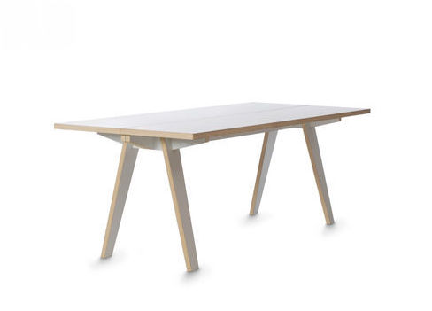 Table design minimaliste - Tojo steck - Tojo - en bouleau / en bois peint / rectangulaire