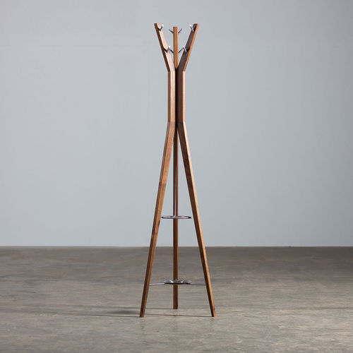 Porte-manteau sur pied - HANNY - Artisan Solid Wood Furniture - contemporain / en chêne / en noyer