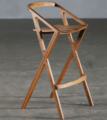 Chaise de bar contemporaine - 7 - Artisan Solid Wood Furniture - d'intérieur / en noyer / en cerisier