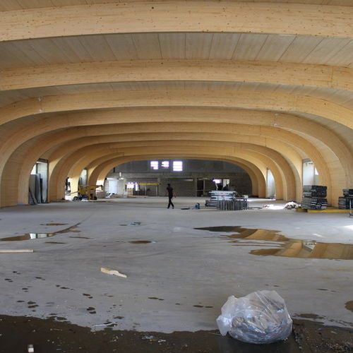 Portique en bois lamellé-collé - DELHAIZE DE STRASSEN - Artbois SA