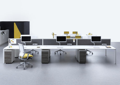 Bureau pour open space - CHEMISTRY - Senator - contemporain / en stratifié / avec rangement