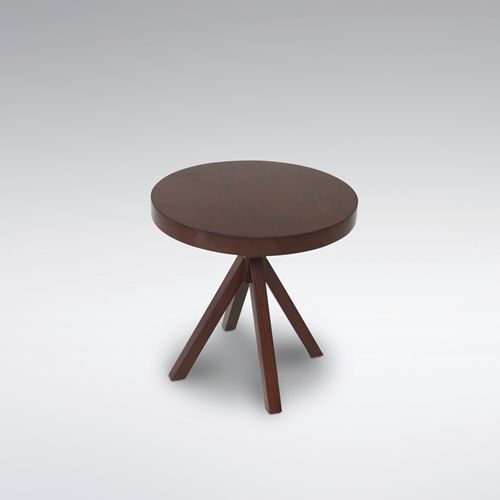 Table d'appoint contemporaine - JALAN : C.STR53 - WARISAN - en bois / ronde / résidentielle