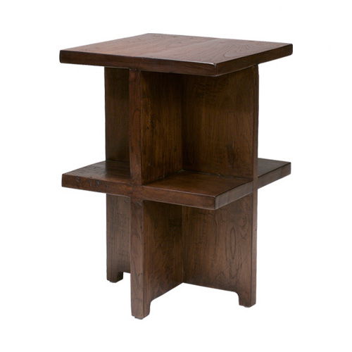 Table d'appoint contemporaine - ESTILO : P.ST4 - WARISAN - en teck / en acajou / rectangulaire