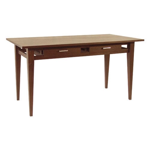 Bureau contemporain - BASIC : C.D5 - WARISAN - en acajou / en teck / 4 pieds