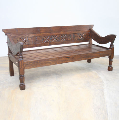 Banc classique - JAVA : I/7229 - WARISAN - en bois / avec dossier / avec accoudoirs