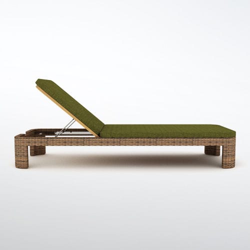 Bain de soleil contemporain - TEABU : G.PL51 - WARISAN - en bois / de piscine