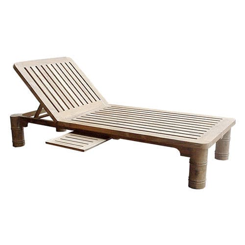 Bain de soleil contemporain - G.PL6 - WARISAN - en bois / de piscine