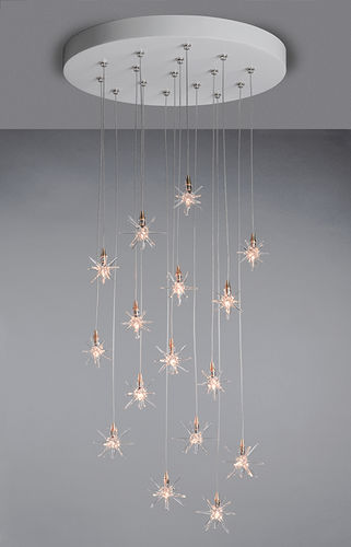 Lustre contemporain - BREATH: STAR - Shakuff - exotic glass lighting & decor - en verre soufflé / professionnel / à LED