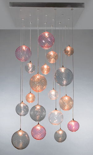 Lustre contemporain - BREATH: GLOBE - Shakuff - exotic glass lighting & decor - en verre soufflé / professionnel / à LED