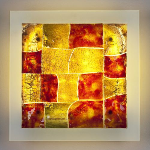 Applique murale contemporaine - PELEG - Shakuff - exotic glass lighting & decor - d'intérieur / en métal / en verre
