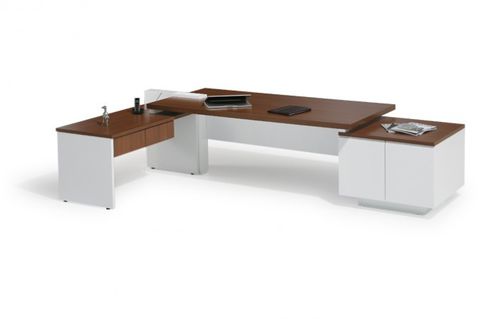 Bureau de direction - CROSS - Burotime Office Furniture - contemporain / en bois / avec rangement