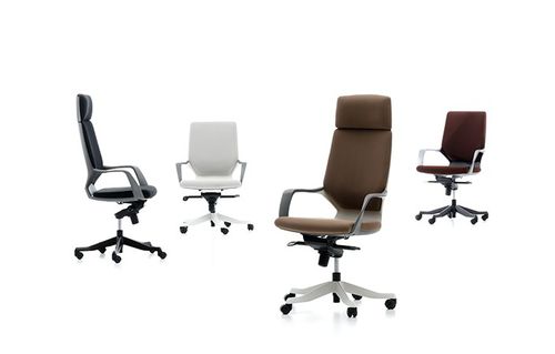 Fauteuil de bureau contemporain - SWAN - Burotime Office Furniture - en tissu / en aluminium / à hauteur réglable