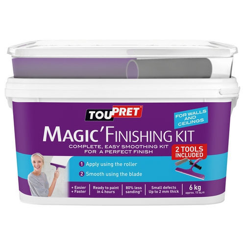 Enduit de lissage - MAGIC'FINISHING KIT - TOUPRET - de finition / d'intérieur / pour plâtre