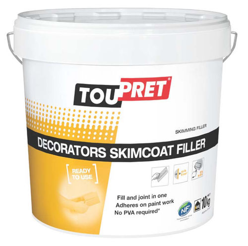 Enduit décoratif - SKIMCOAT  - TOUPRET - de rebouchage / d'intérieur / pour plâtre