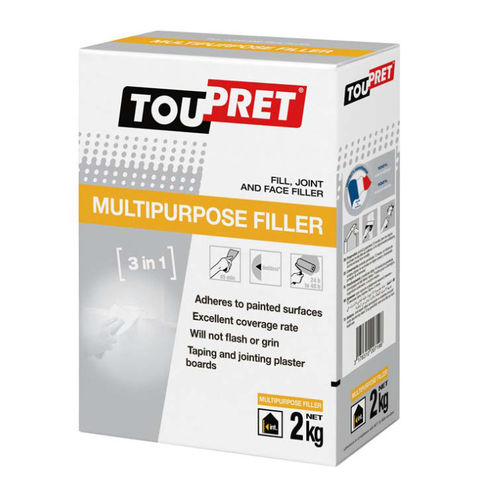 Enduit de rebouchage - MULTIPURPOSE - TOUPRET - de jointoiement / d'intérieur / pour plâtre