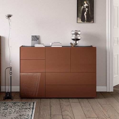 Buffet haut - side - Spectral Audio Möbel GmbH - contemporain / en bois / en verre