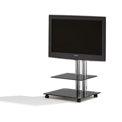 Support TV sur pied contemporain - PANEL - Spectral Audio Möbel GmbH - avec étagères / en verre / aluminium