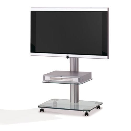 Support TV sur pied contemporain - FLOOR - Spectral Audio Möbel GmbH - pivotant / avec étagères / avec roulettes