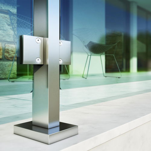 Système de fixation en aluminium anodisé - MS-6030 - Panidis SA - pour balcon