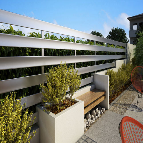 Clôture à lames - MS-150 - 5 - Panidis SA - de jardin / en aluminium