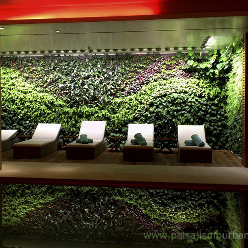 Mur végétal en végétaux vivants - CASTELL SON CLARET HOTEL - Paisajismo Urbano - en panneau modulaire / naturel / d'intérieur