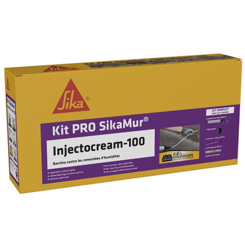 Traitement hydrofuge pour briques - SikaMur® InjectoCream-100 - Sika France SAS - pour pierres / pour maçonnerie / de protection des briques