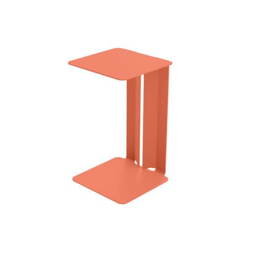 Table d'appoint contemporaine - Leste - Matière Grise - en acier / avec piètement en acier / rectangulaire